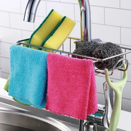 Stainless Steel Faucet-Mounted Drain Rack