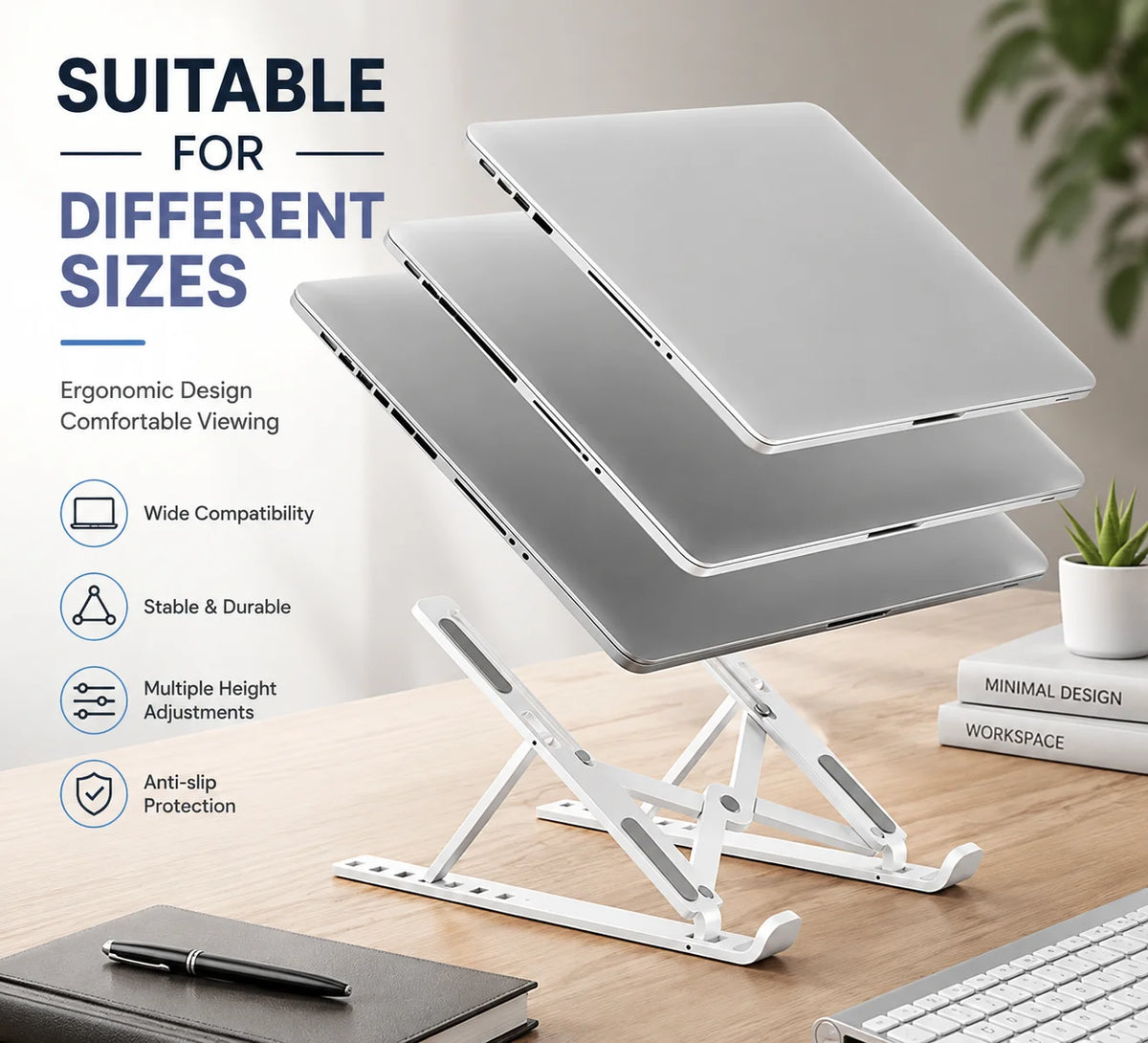Adjustable Aluminum Laptop Stand
