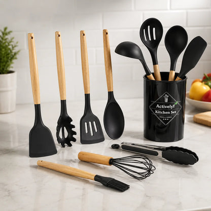 12-Piece Silicone Kitchen Utensil Set