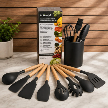 12-Piece Silicone Kitchen Utensil Set