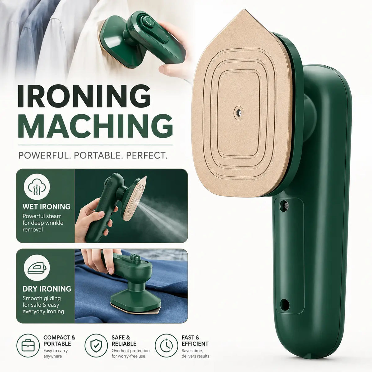 Portable Mini Electric Steam & Spray Iron
