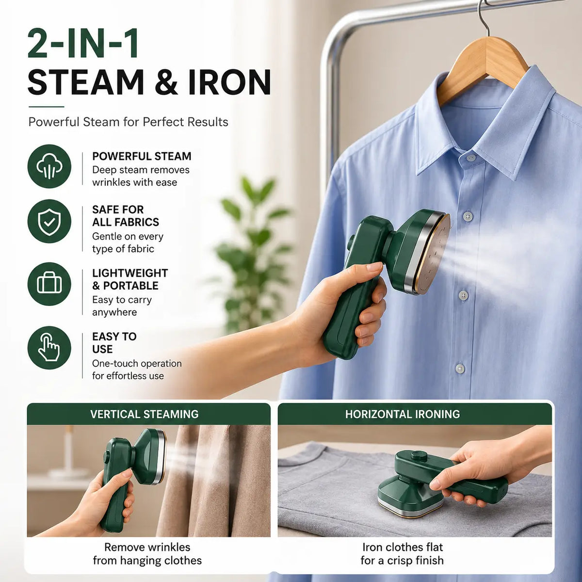 Portable Mini Electric Steam & Spray Iron