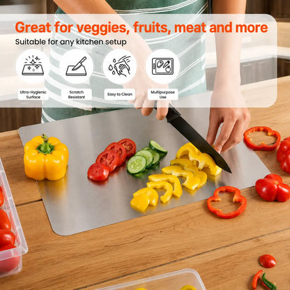 Stainless Steel Non-Magnetic Cutting Board (High Grade Stainless-Steel)