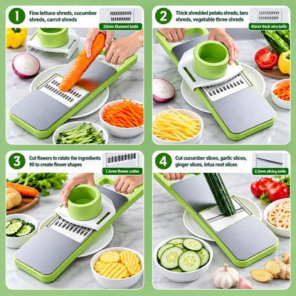 5 in 1 Vegetable Cutter Multifunctional Grater and Cutter