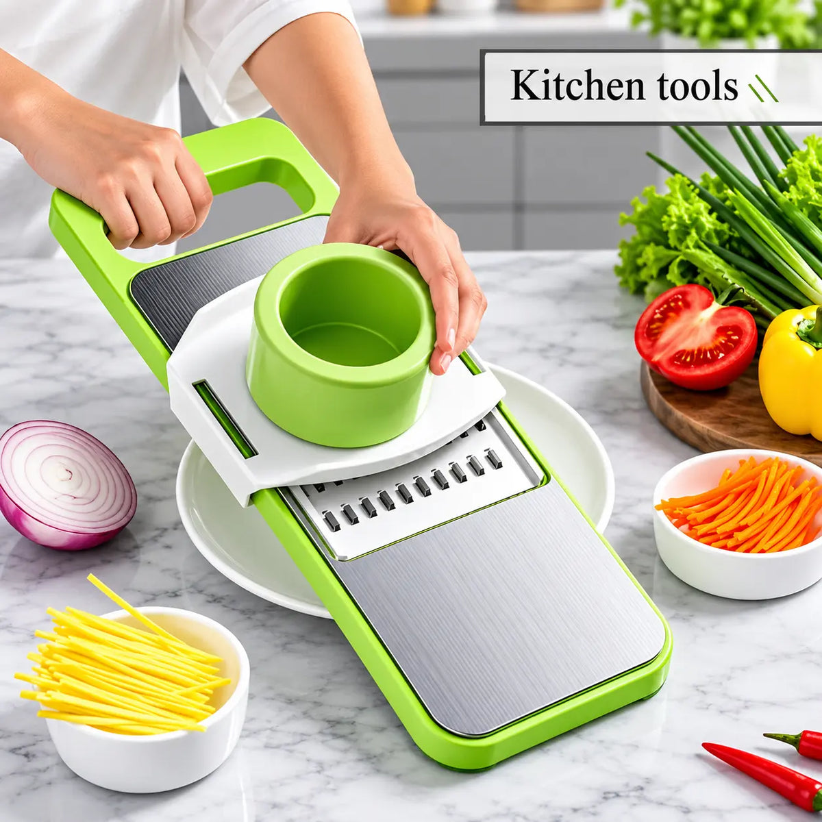 5 in 1 Vegetable Cutter Multifunctional Grater and Cutter