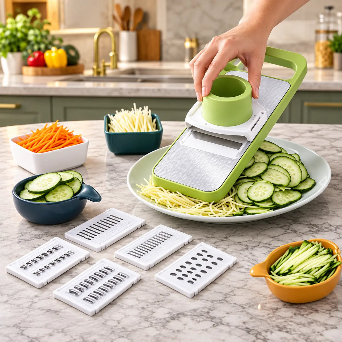 5 in 1 Vegetable Cutter Multifunctional Grater and Cutter